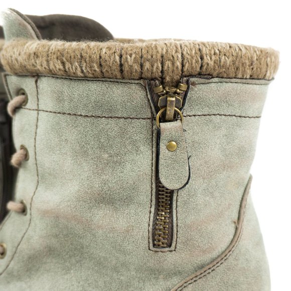 Jellypop Grey Oxford Combat Boots - 9.5 - Picture 8 of 11